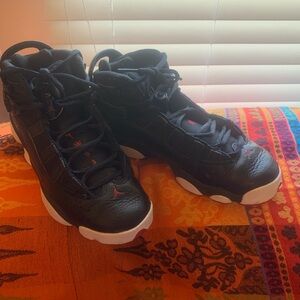 Air Jordan 6 ring black ice sneakers  size 1.5 boys-youth like new